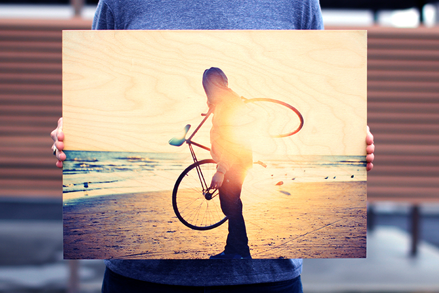bike-print-on-wood